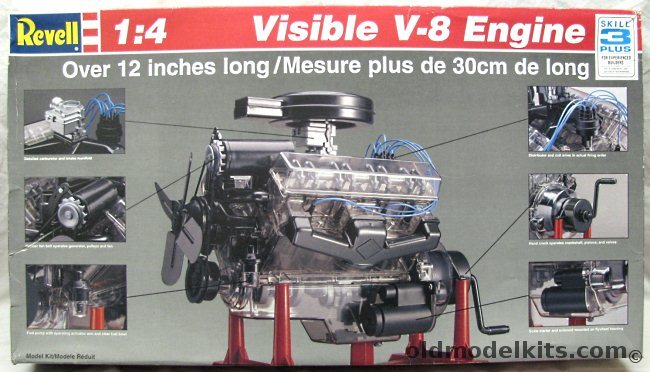 Revell 1/4 Visible V8 Transparent  Engine (ex-Renwal), 8883 plastic model kit